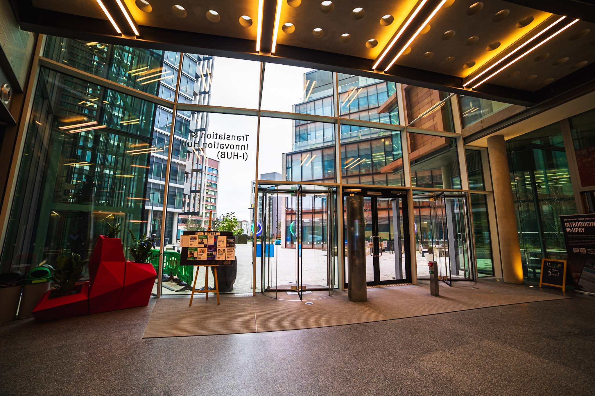 Entrance to the I-HUB building